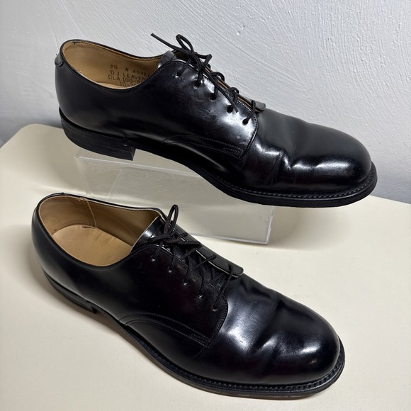 D.J. LEAVENWORTH Other - Vintage 1979 US Navy Service Shoes D.J. Leavenworth Men's 9.5N Black Leather